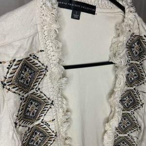 Torrid InsiderCollection embroidered fringe jacket